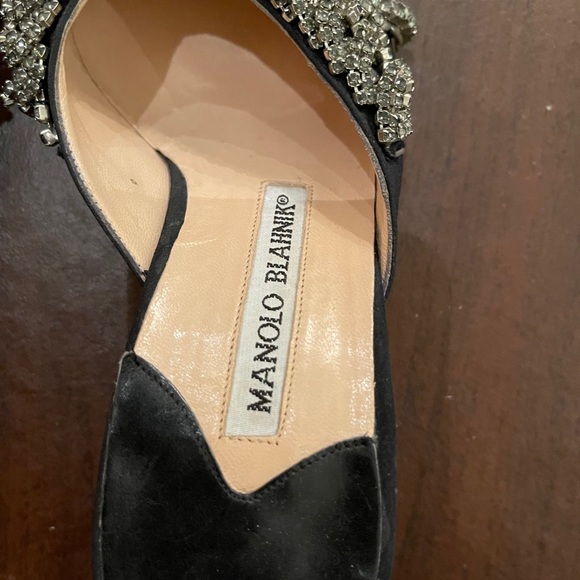 Manolo Blahnik Jeweled Satin Mules ❣️Rare Statement Style ❣️ Size 36 (Fits US 6) - Picture 4 of 7